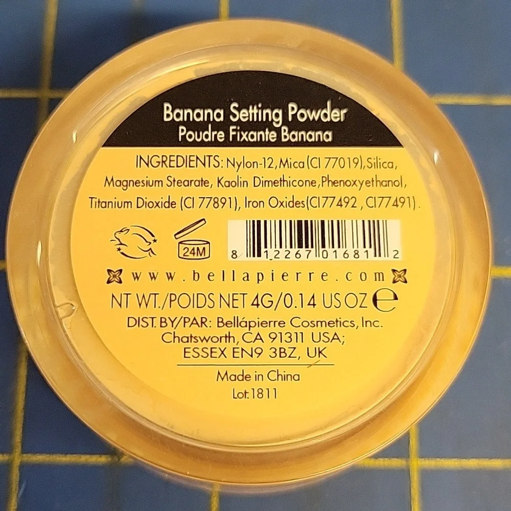 Bellapierre Banana Setting Powder New Sealed Jar 4g